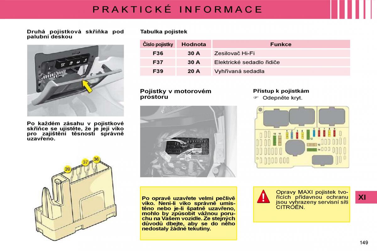 Citroen C4 I 1 owners manual navod k obsludze / page 155