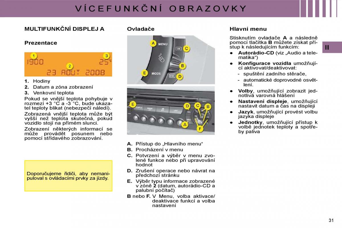 Citroen C4 I 1 owners manual navod k obsludze / page 16