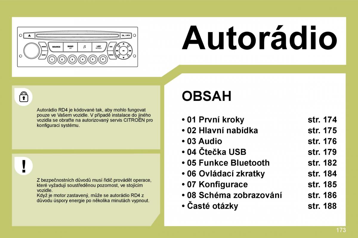 Citroen C4 I 1 owners manual navod k obsludze / page 180