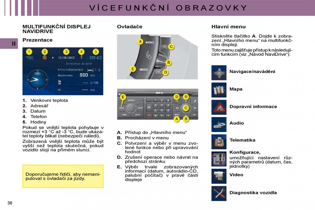 Citroen C4 I 1 owners manual navod k obsludze / page 21