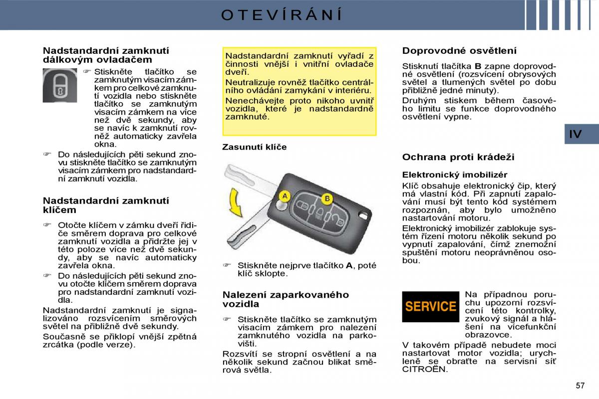 Citroen C4 I 1 owners manual navod k obsludze / page 44