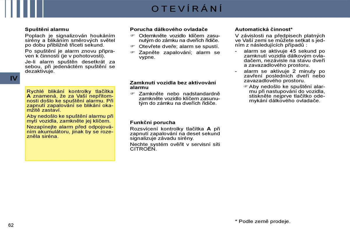 Citroen C4 I 1 owners manual navod k obsludze / page 52