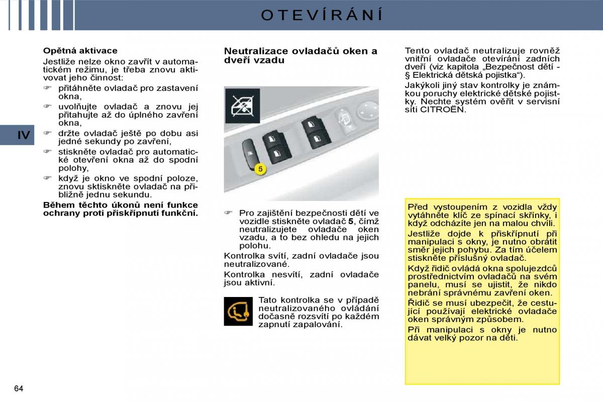 Citroen C4 I 1 owners manual navod k obsludze / page 54