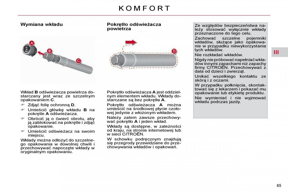 Citroen C4 Picasso I 1 instrukcja obslugi / page 65