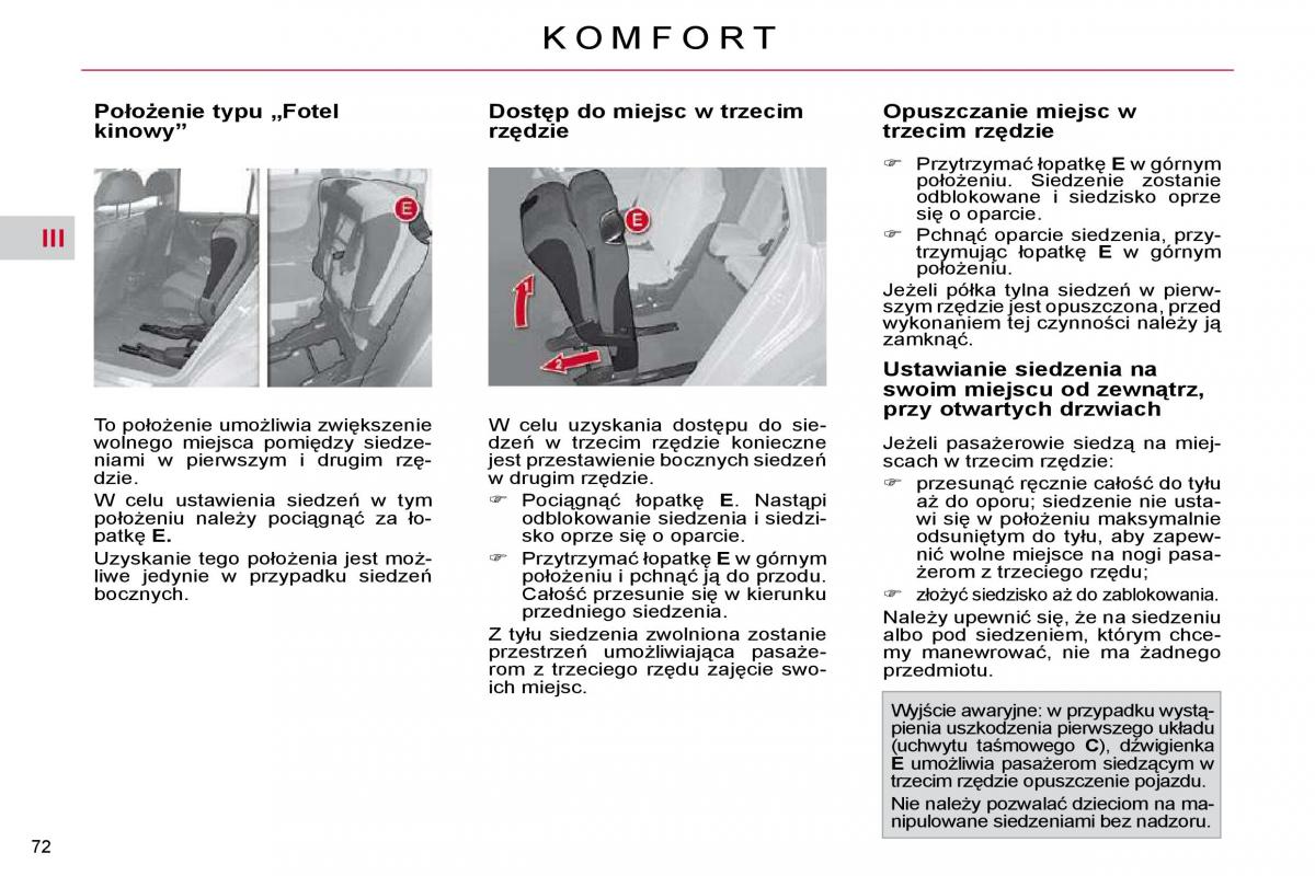 Citroen C4 Picasso I 1 instrukcja obslugi / page 73