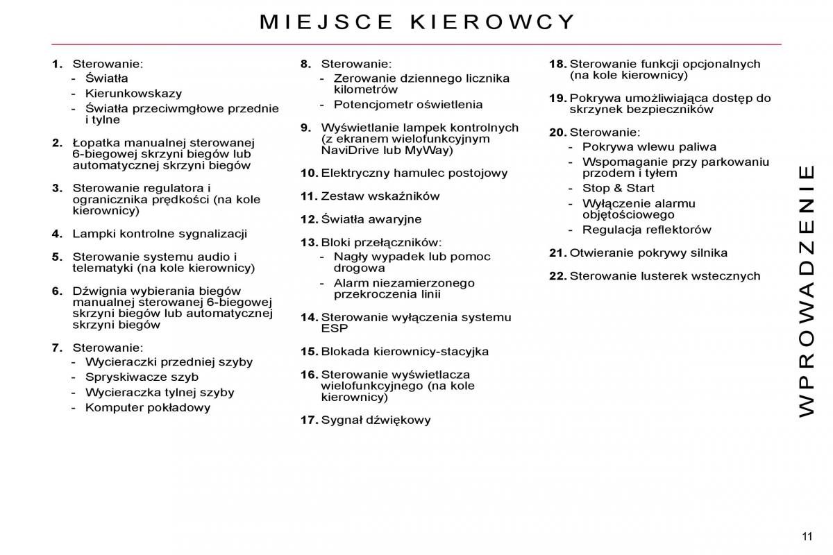 Citroen C4 Picasso I 1 instrukcja obslugi / page 8