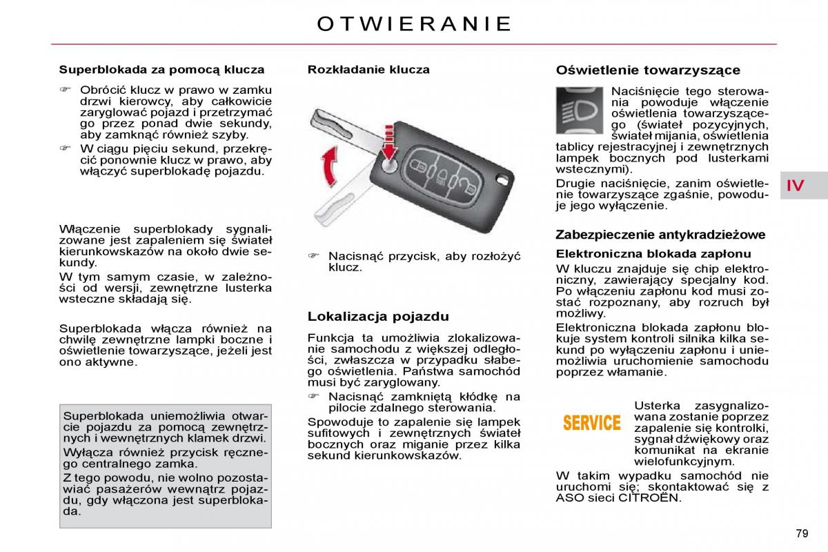 Citroen C4 Picasso I 1 instrukcja obslugi / page 80