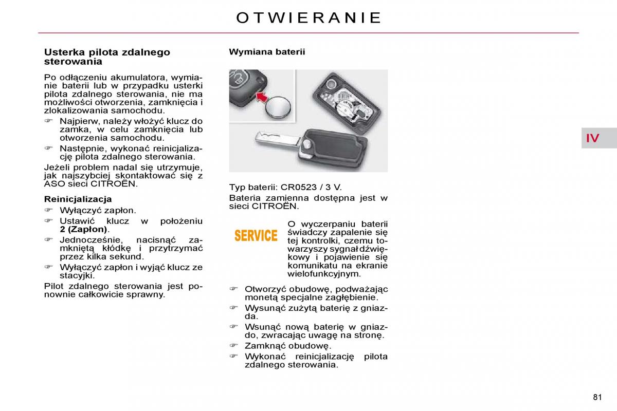 Citroen C4 Picasso I 1 instrukcja obslugi / page 87