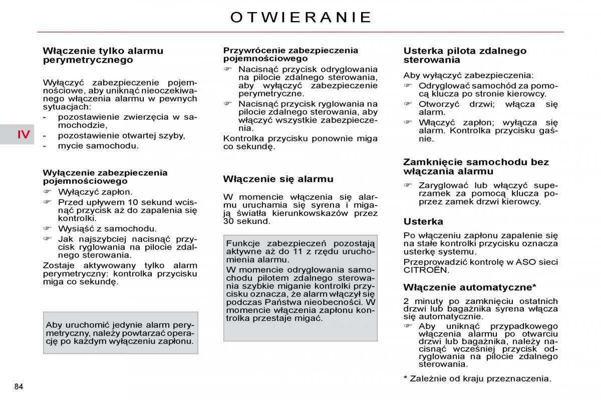 Citroen C4 Picasso I 1 instrukcja obslugi / page 89