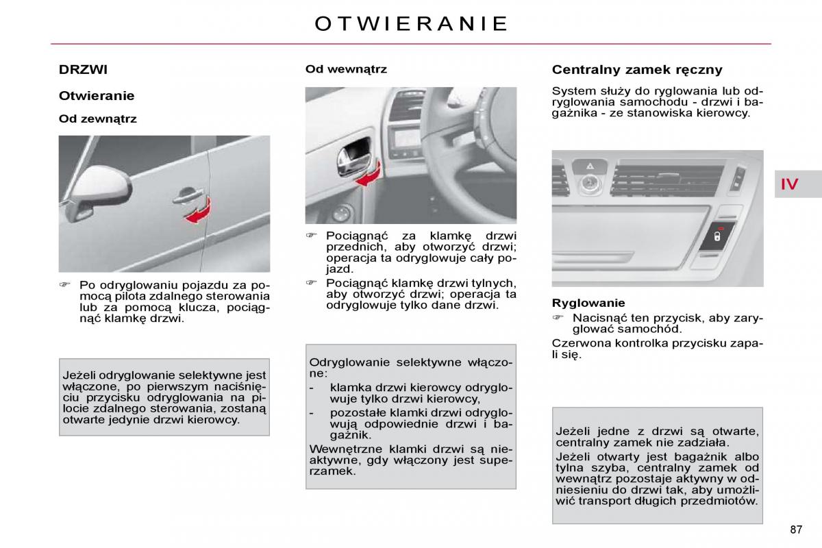 Citroen C4 Picasso I 1 instrukcja obslugi / page 92