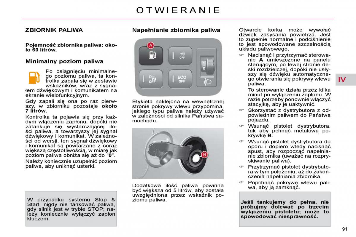 Citroen C4 Picasso I 1 instrukcja obslugi / page 97