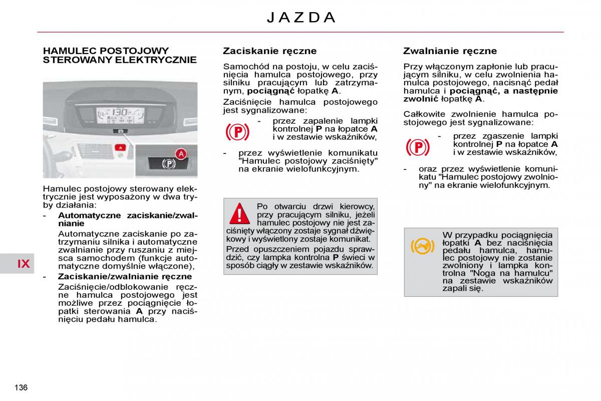 Citroen C4 Picasso I 1 instrukcja obslugi / page 162