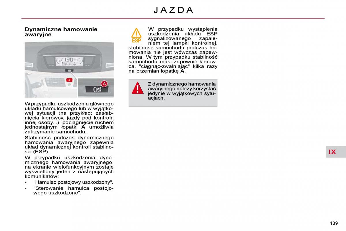 Citroen C4 Picasso I 1 instrukcja obslugi / page 165