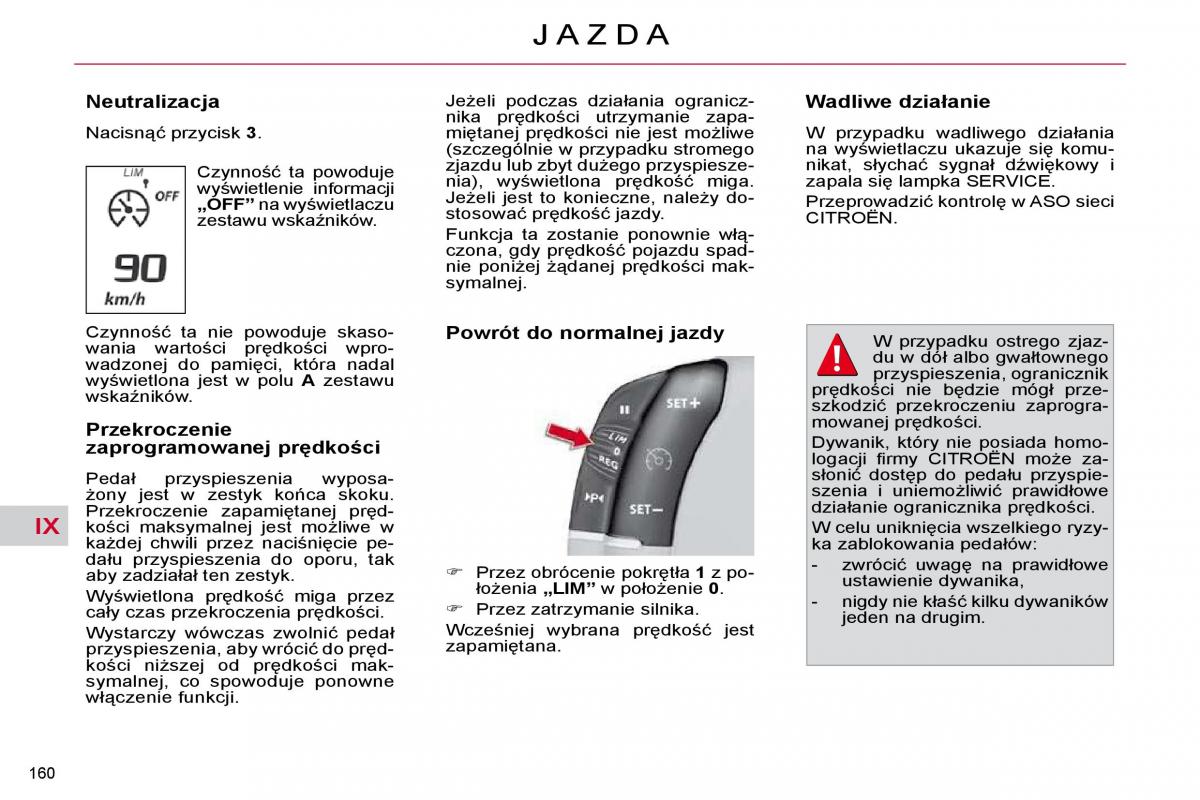 Citroen C4 Picasso I 1 instrukcja obslugi / page 186