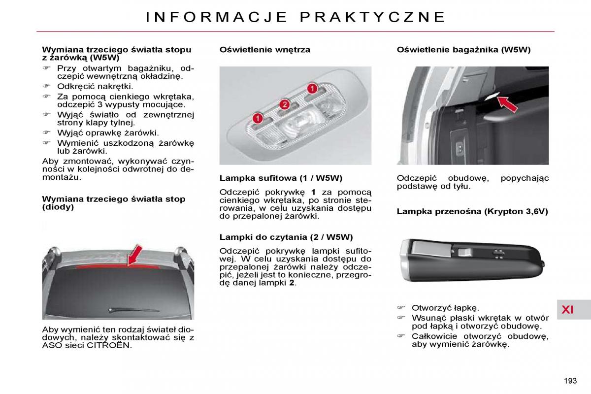 Citroen C4 Picasso I 1 instrukcja obslugi / page 219