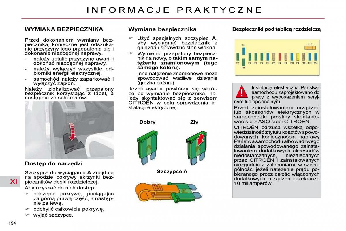 Citroen C4 Picasso I 1 instrukcja obslugi / page 221