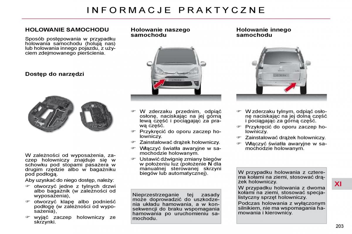 Citroen C4 Picasso I 1 instrukcja obslugi / page 232