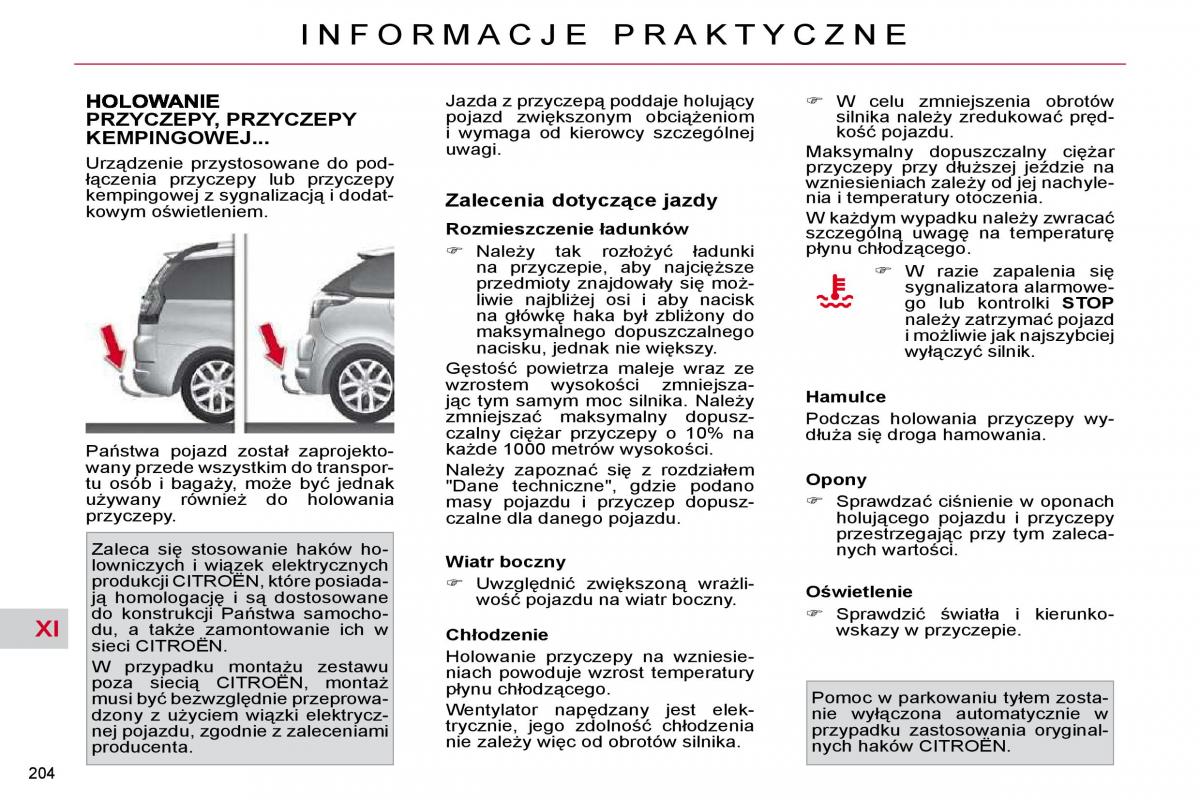 Citroen C4 Picasso I 1 instrukcja obslugi / page 233