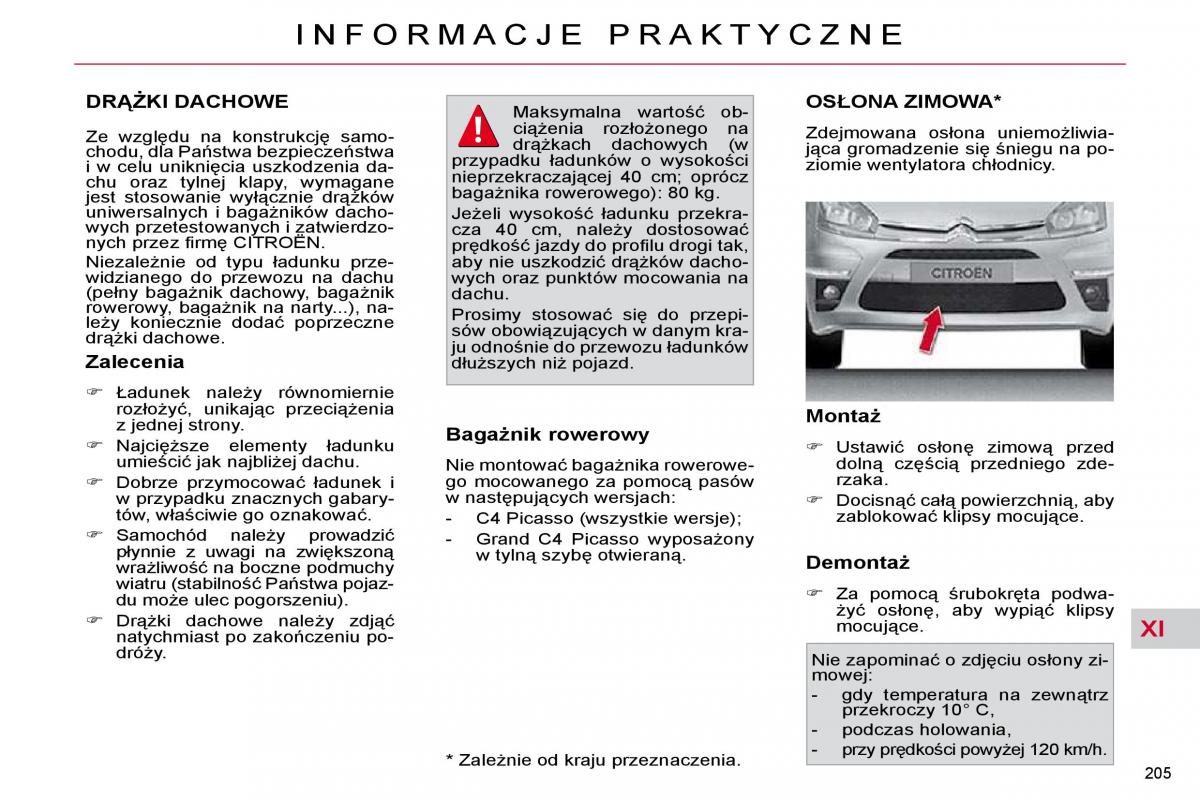 Citroen C4 Picasso I 1 instrukcja obslugi / page 234