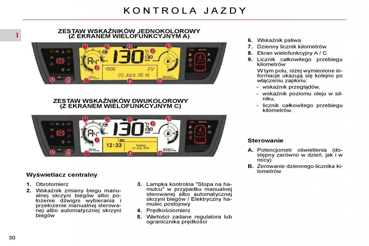 Citroen C4 Picasso I 1 instrukcja obslugi / page 26