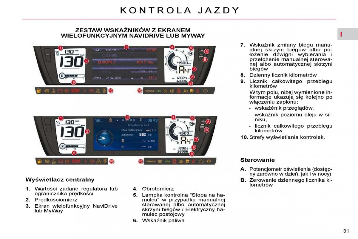 Citroen C4 Picasso I 1 instrukcja obslugi / page 27