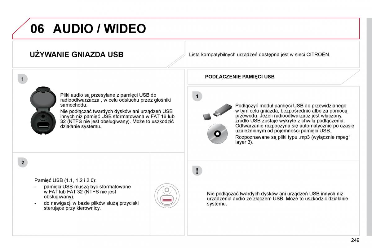 Citroen C4 Picasso I 1 instrukcja obslugi / page 275