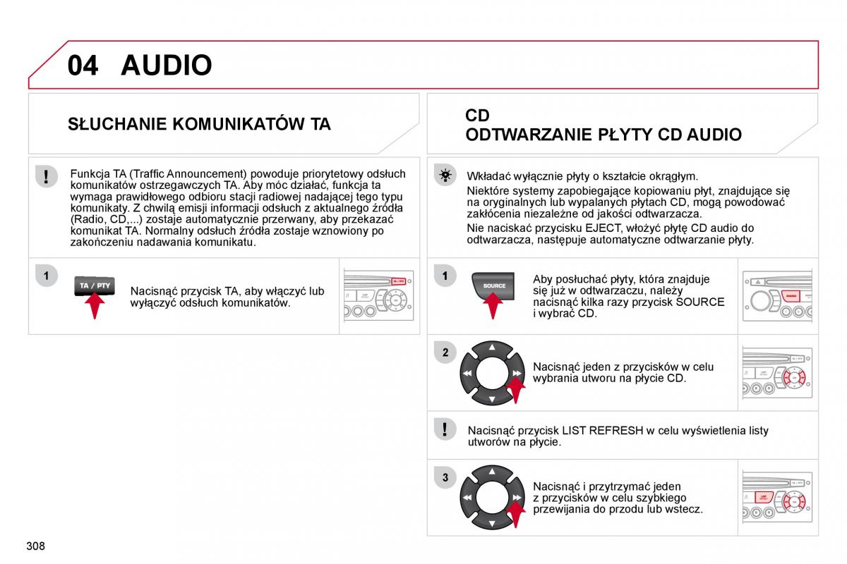 Citroen C4 Picasso I 1 instrukcja obslugi / page 333