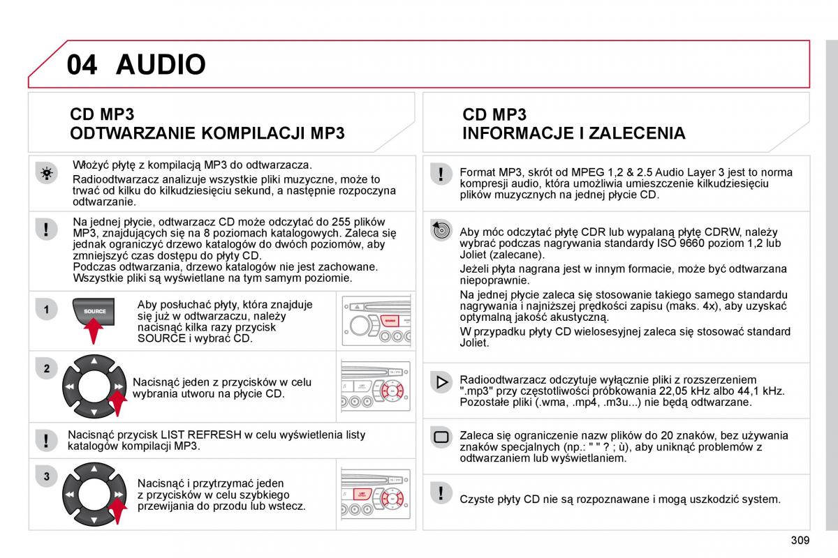 Citroen C4 Picasso I 1 instrukcja obslugi / page 334