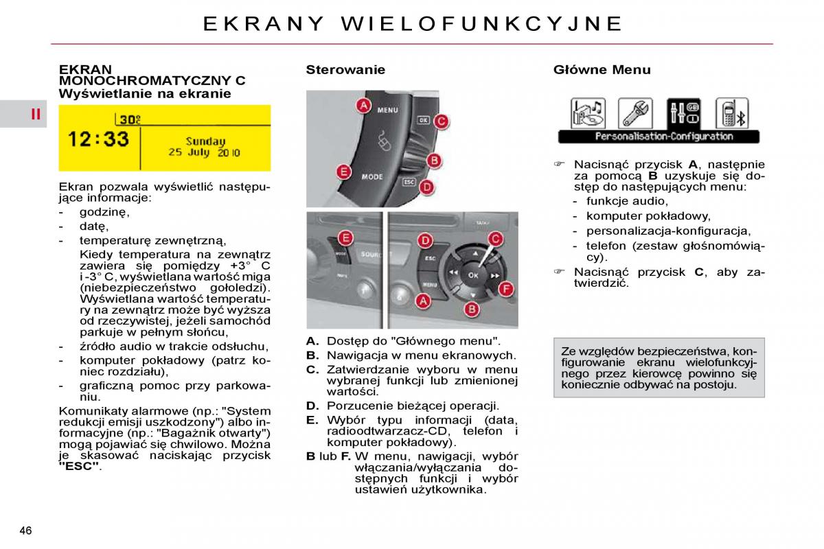 Citroen C4 Picasso I 1 instrukcja obslugi / page 43