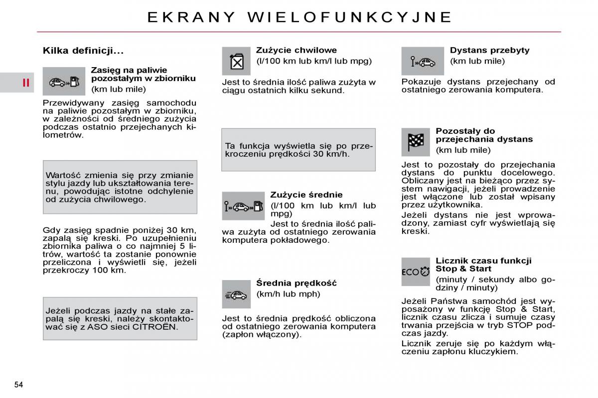 Citroen C4 Picasso I 1 instrukcja obslugi / page 52