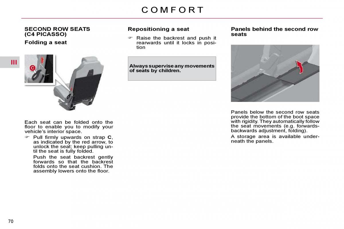 Citroen C4 Picasso I 1 owners manual / page 71