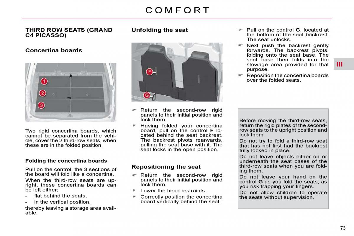 Citroen C4 Picasso I 1 owners manual / page 74