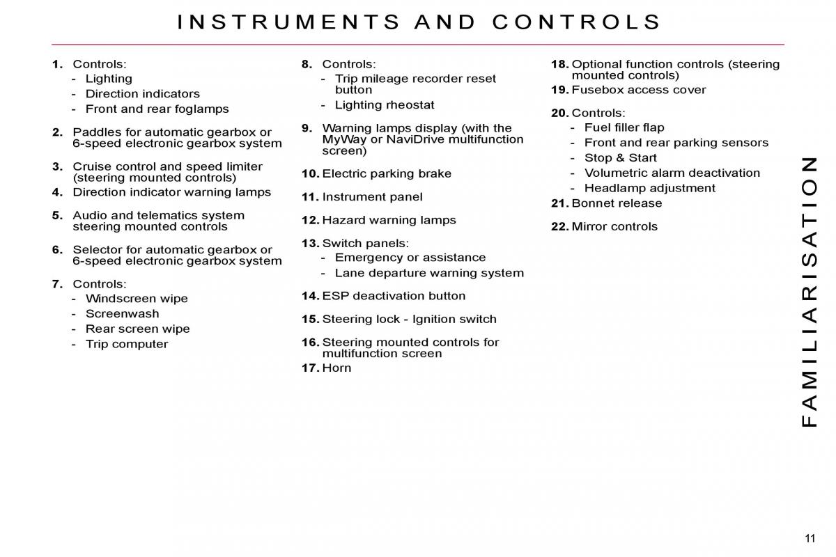 Citroen C4 Picasso I 1 owners manual / page 8