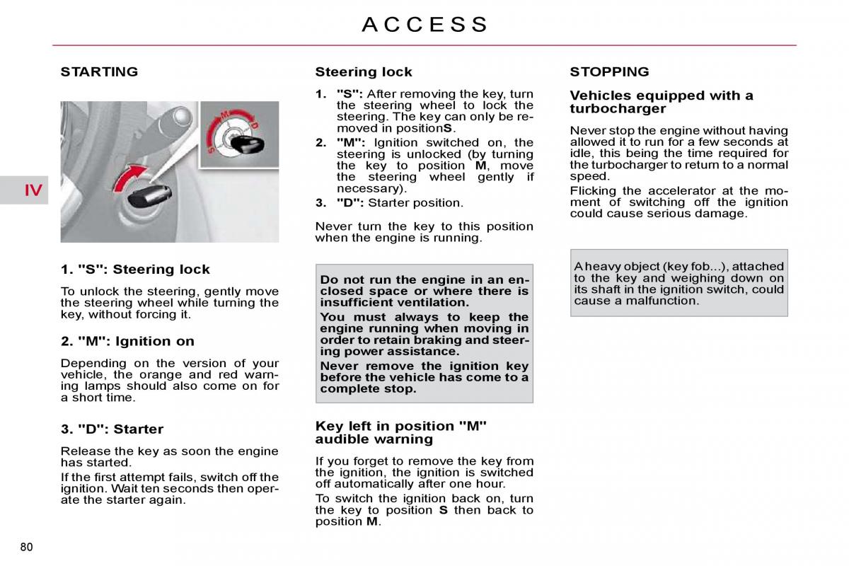 Citroen C4 Picasso I 1 owners manual / page 81