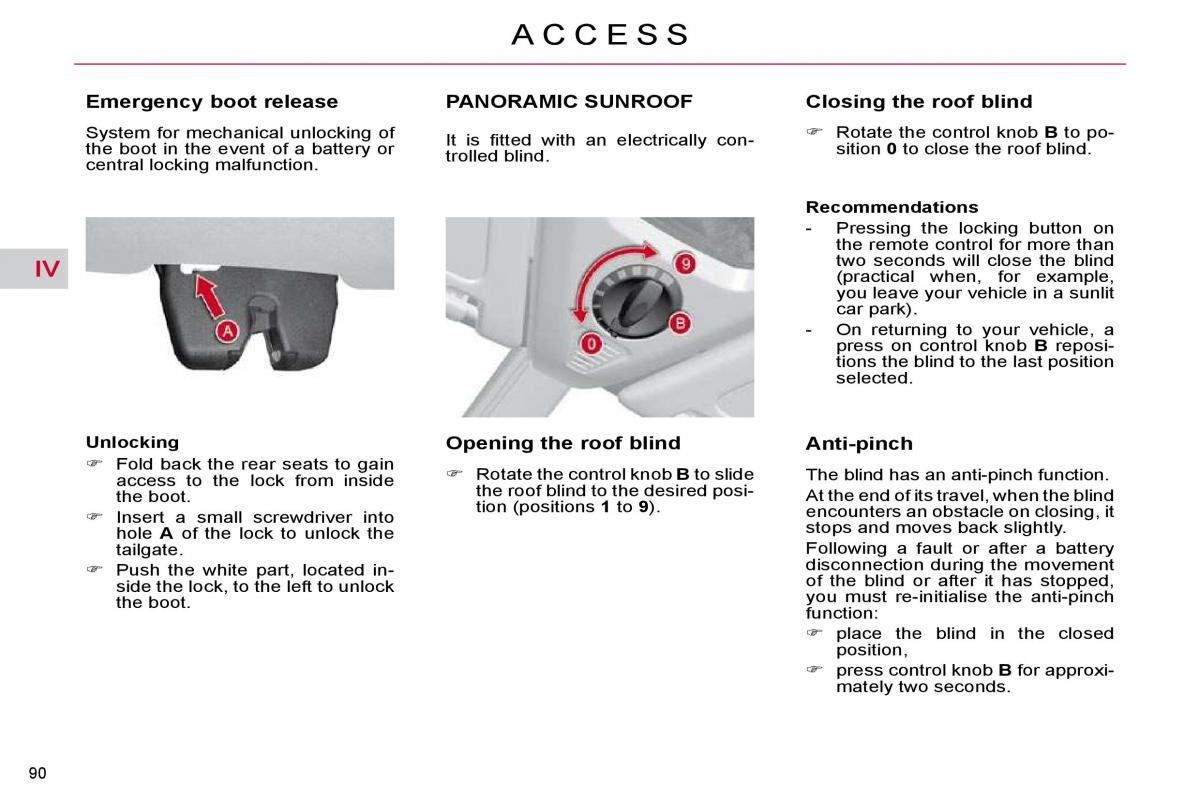 Citroen C4 Picasso I 1 owners manual / page 95