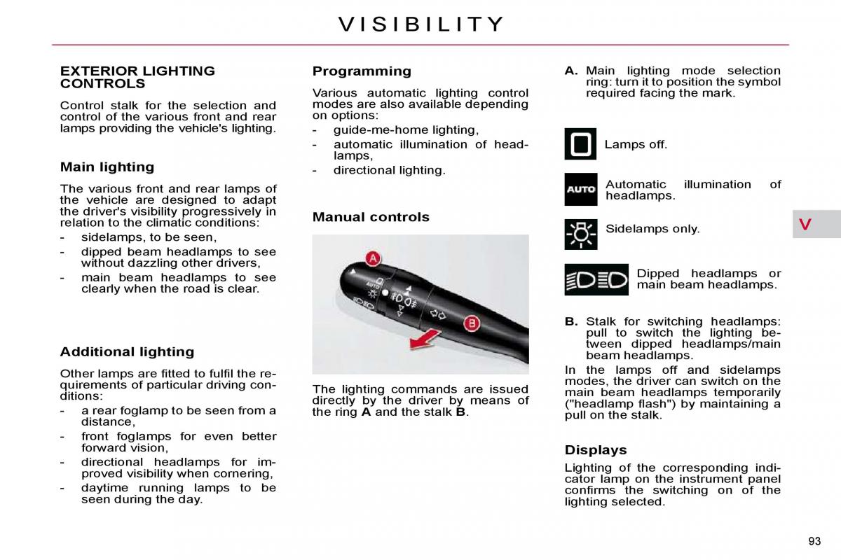 Citroen C4 Picasso I 1 owners manual / page 99