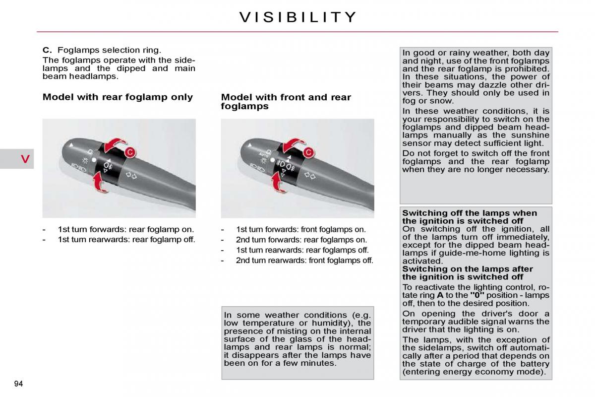 Citroen C4 Picasso I 1 owners manual / page 100