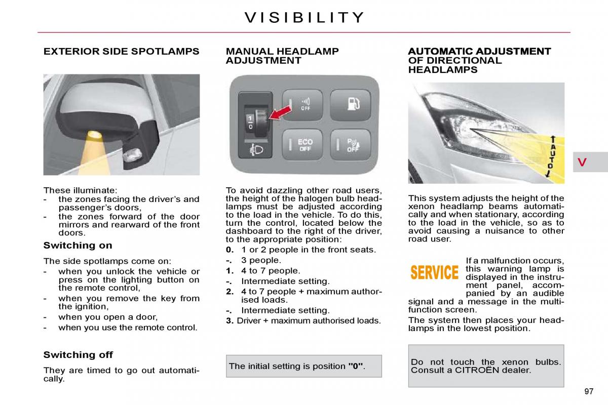 Citroen C4 Picasso I 1 owners manual / page 103