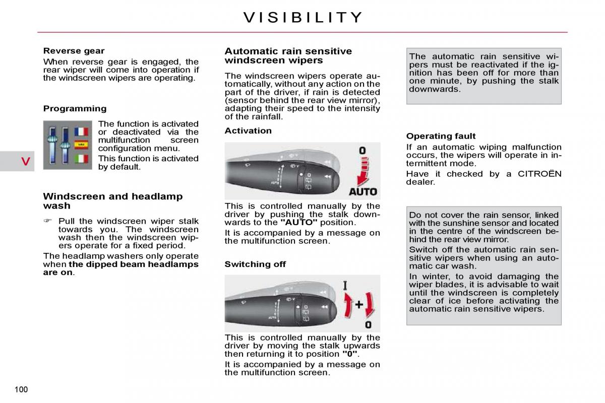 Citroen C4 Picasso I 1 owners manual / page 109