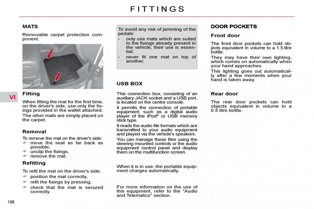 Citroen C4 Picasso I 1 owners manual / page 117