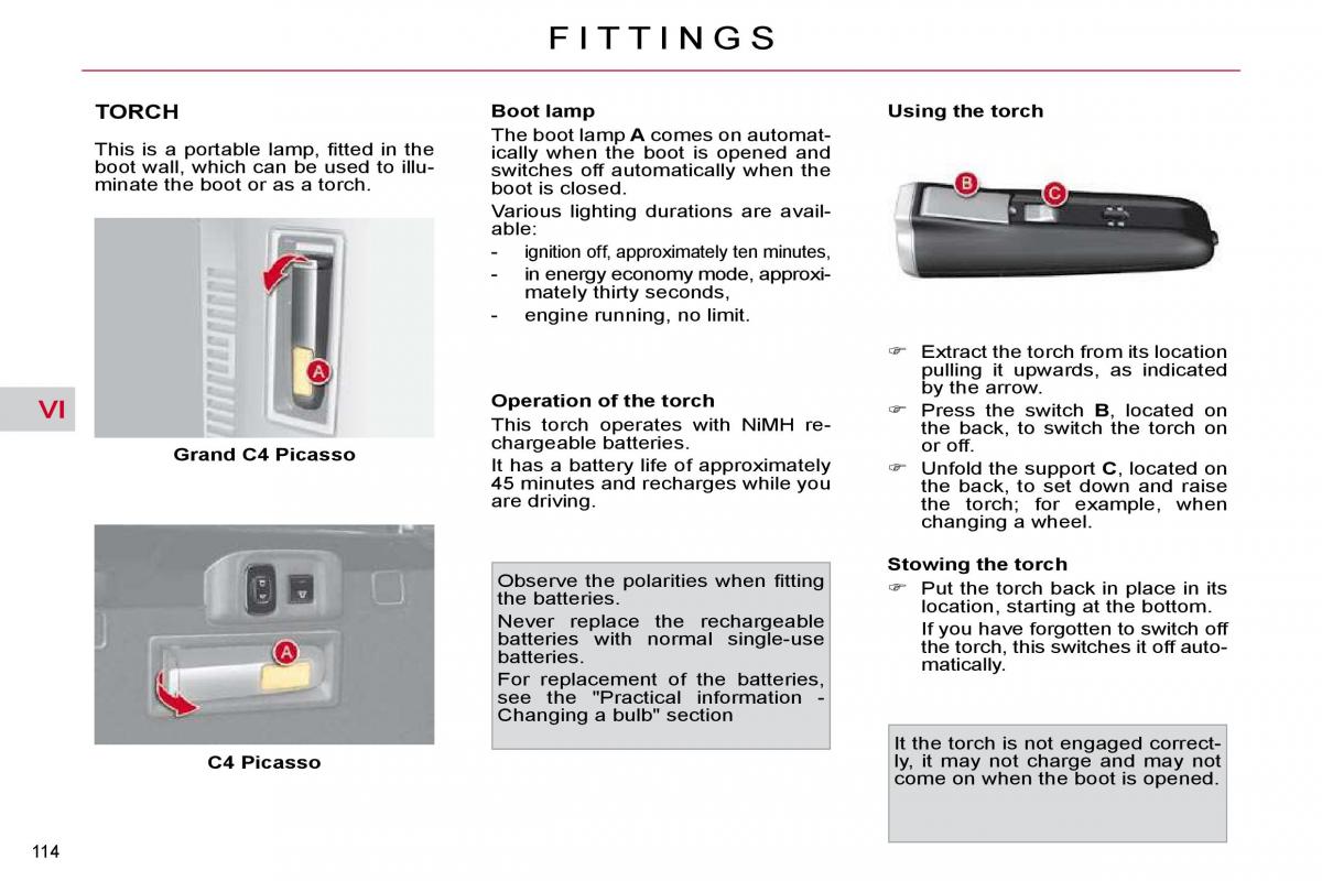 Citroen C4 Picasso I 1 owners manual / page 138