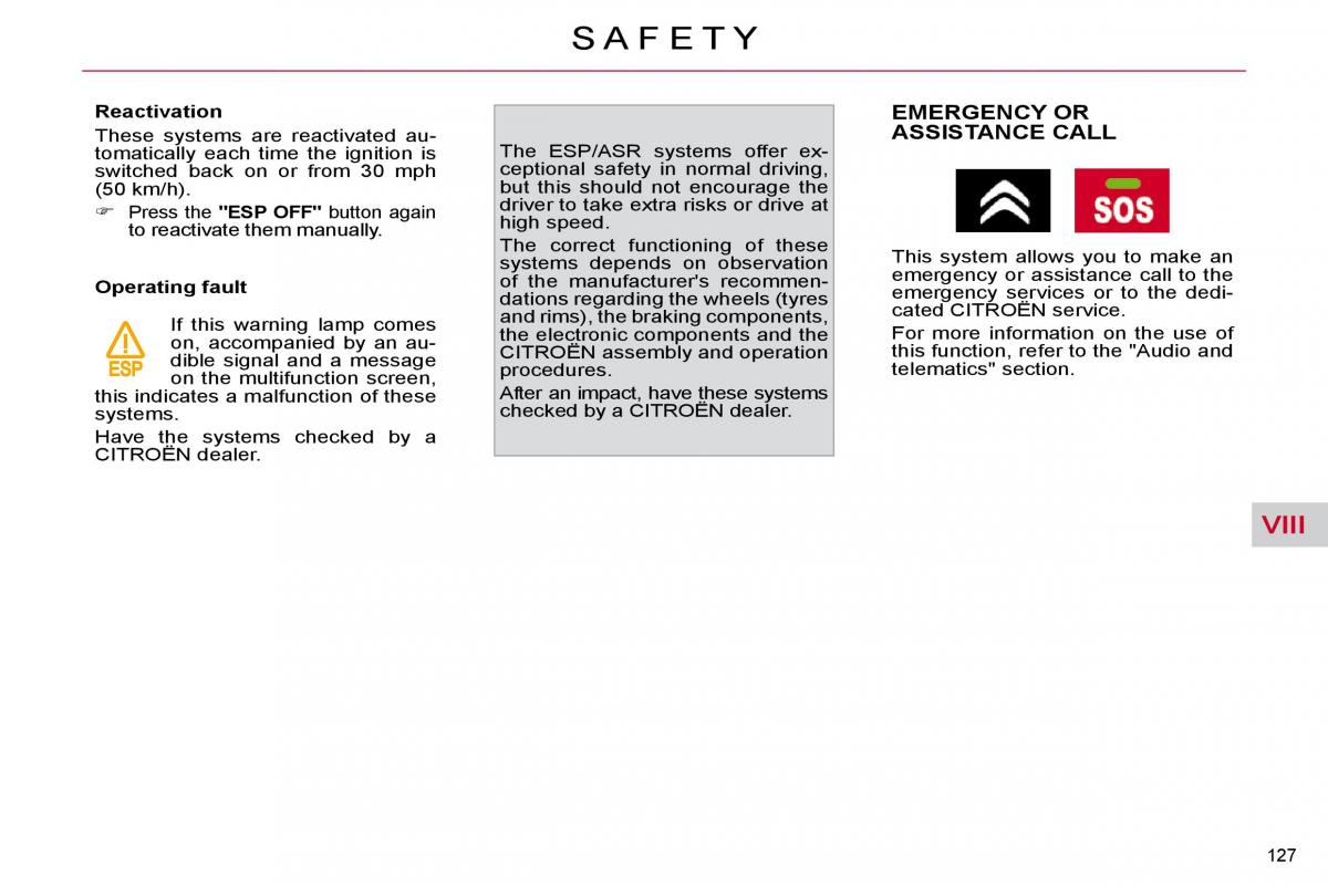 Citroen C4 Picasso I 1 owners manual / page 152