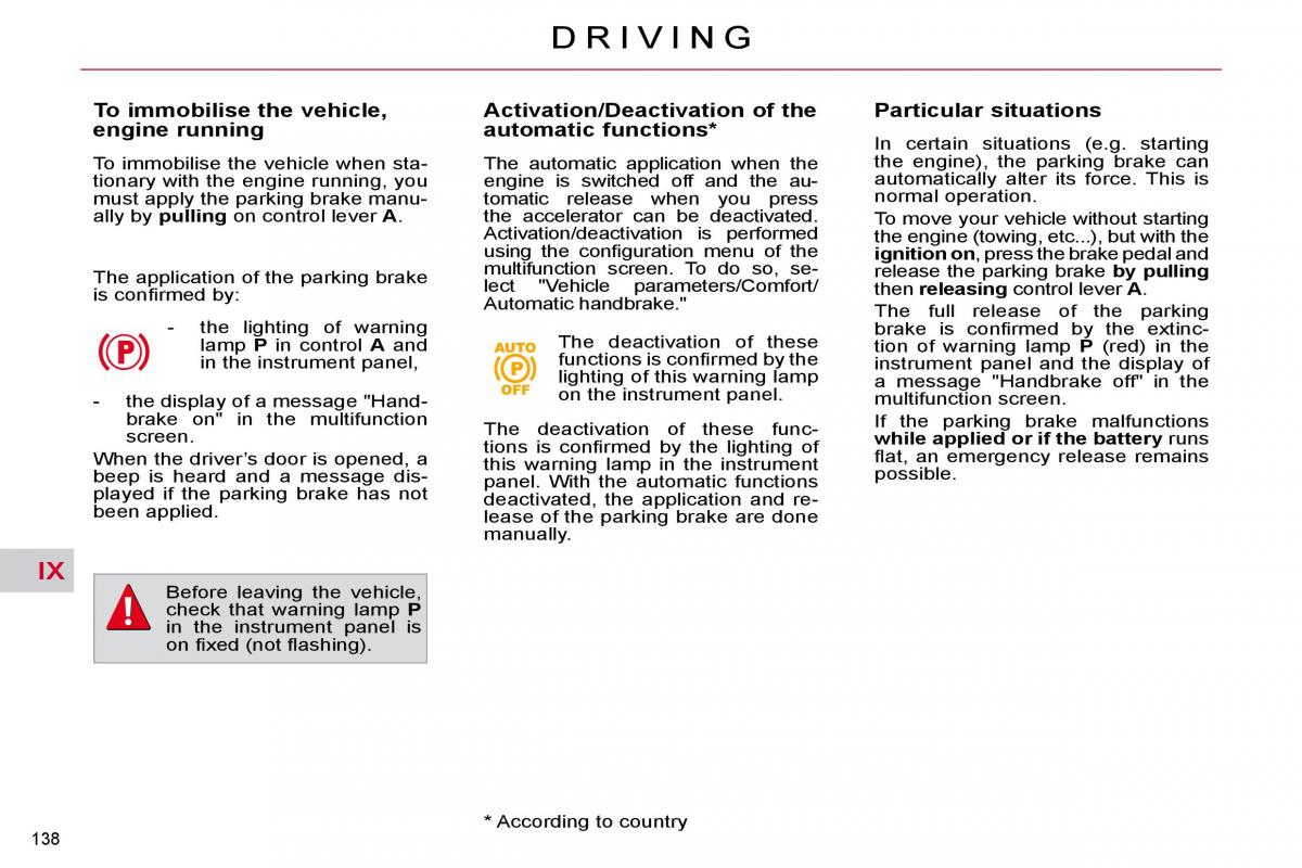 Citroen C4 Picasso I 1 owners manual / page 164