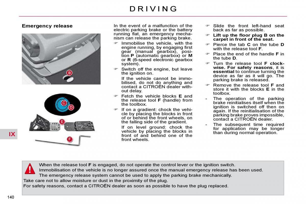 Citroen C4 Picasso I 1 owners manual / page 166