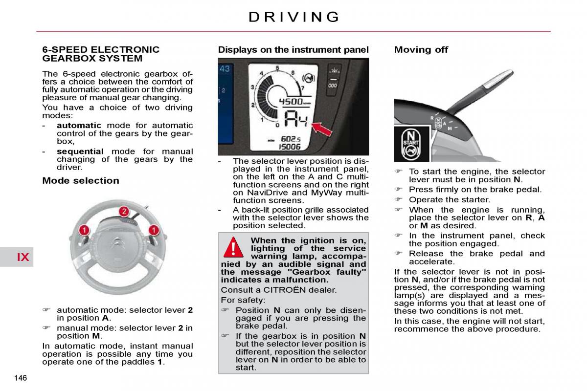 Citroen C4 Picasso I 1 owners manual / page 172