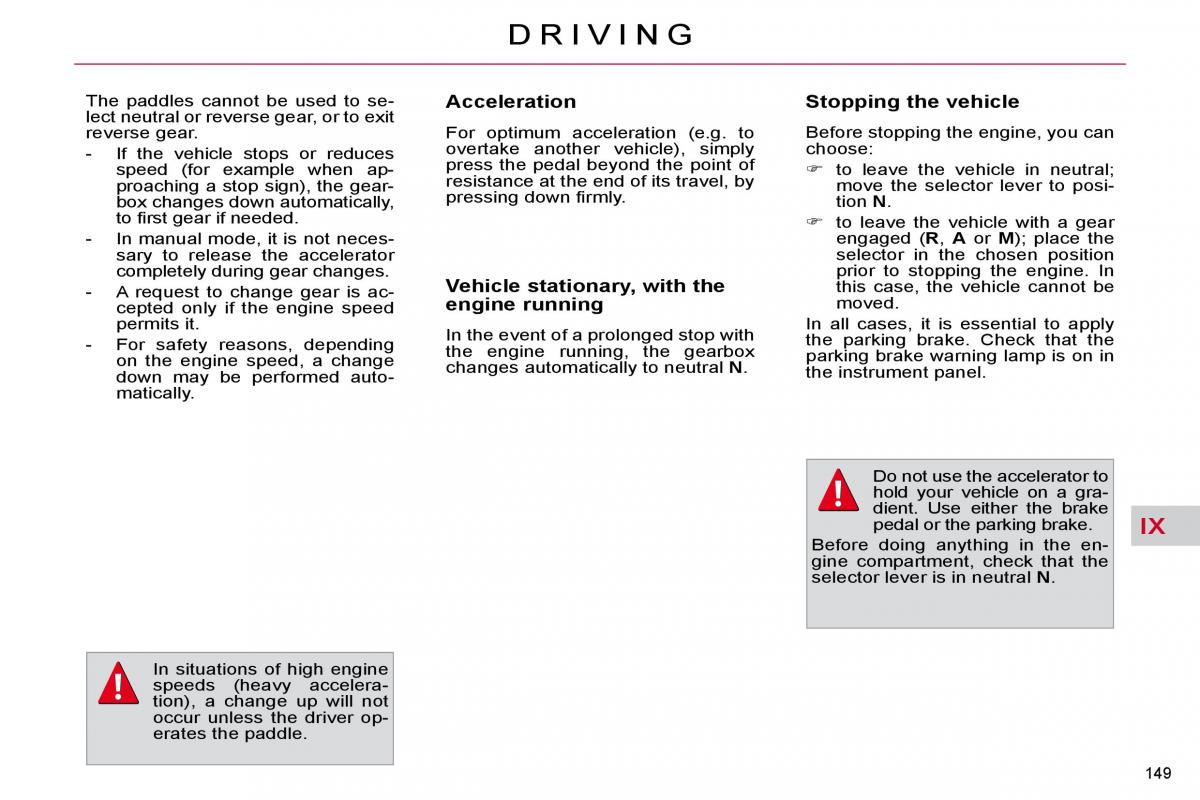 Citroen C4 Picasso I 1 owners manual / page 175