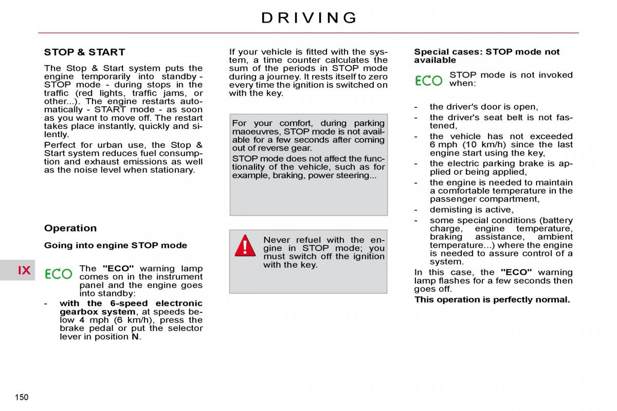 Citroen C4 Picasso I 1 owners manual / page 176