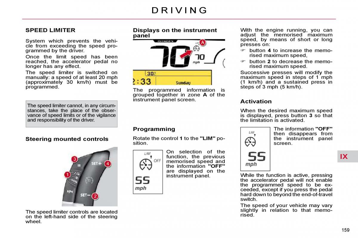 Citroen C4 Picasso I 1 owners manual / page 185