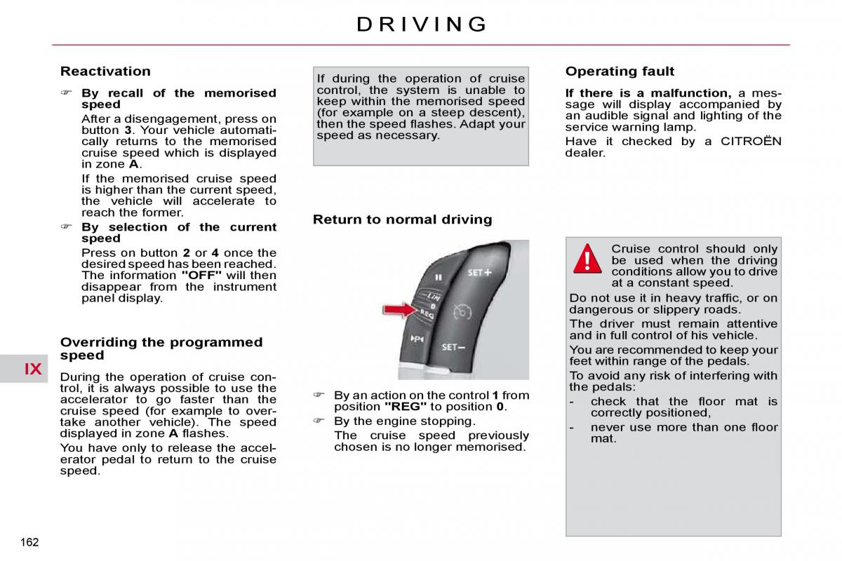 Citroen C4 Picasso I 1 owners manual / page 188