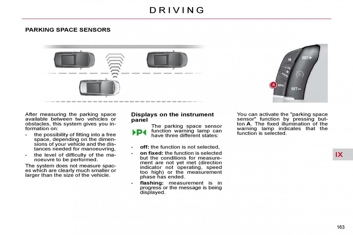 Citroen C4 Picasso I 1 owners manual / page 189